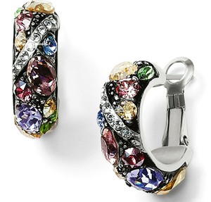 Brighton-TRUST-YOUR-JOURNEY-Post-Hoop-Earrings-PASTEL-CRYSTALS-TAGS-amp-POUCH