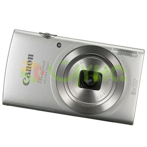 For Canon PowerShot ELPH180 Digital Camera- Sliver 85% New W/ Battery, Sd Card - Picture 2 of 9