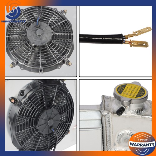 Radiador de 3 filas + ventilador de cubierta para camioneta Chevy/GMC C/K serie 10/20/30 1967-72 - Imagen 14 de 16