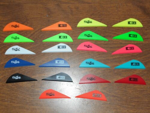 @NEW@ 100 Bohning 2" Blazer Vanes w/ Bohning Logo YOU PICK COLORS! Mix/Match - Picture 1 of 1