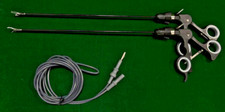 2pc Laparoscopic Monopolar Maryland & Fenestrated Grasper 5mmx330mm with Cable