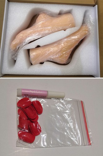 Size 5.5 Lifelike Silicone Female Legs Feet Mannequin Shoes Socks Display Model - Picture 17 of 17