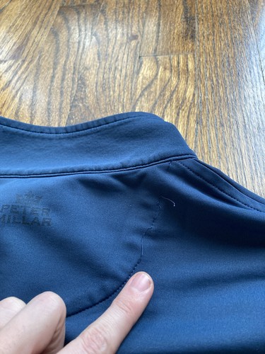 Peter Millar Auburn University Pullover Herren Größe XL 1/4 Zip Blau Performance - Bild 13 von 14