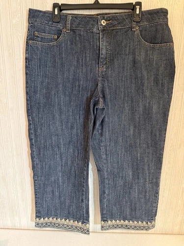 Women’s Coldwater Creek Ankle Pants Size 16 Denim 