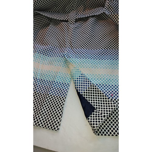 Tom Hilfiger Woman White Trench Coat Size XL Black Polka dot Belt Pockets Lined - Picture 14 of 19