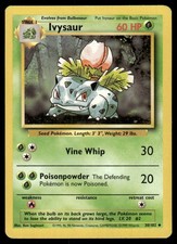 1999 Pokémon Base Set Ivysaur #030/102 – Raw Ungraded