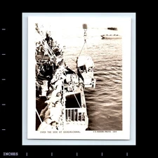 Vintage Photo US MARINE ARCHIVE PIC GUADALCANAL CARGO SHIP