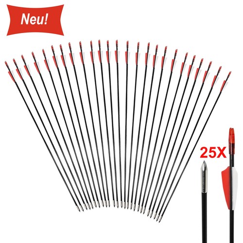 25 Fiberglaspfeile 6mm Pfeile Fiberglaspfeil Recurvebogen Sportbogen Bogenpfeile - Bild 4 von 25