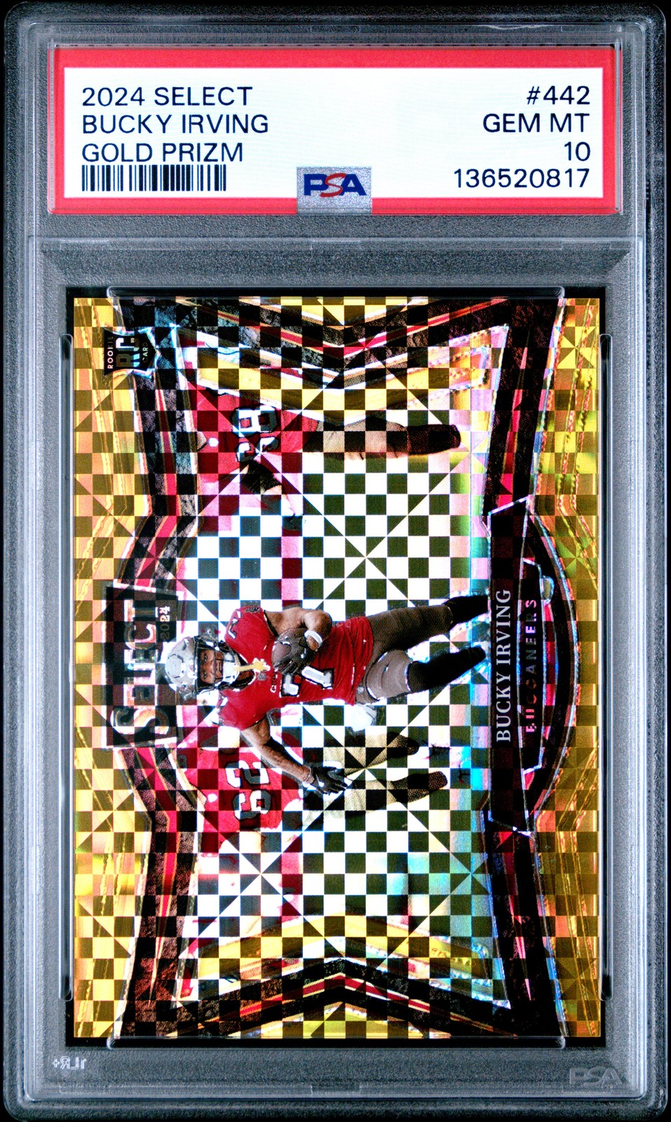 2024 PANINI SELECT GOLD PRIZM #442 BUCKY IRVING 3/10 PSA 10