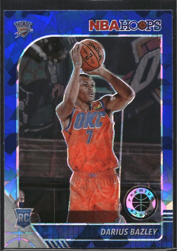 2019-20 Hoops Premium Stock #249 Darius Bazley Prizms Blue Cracked Ice - Picture 1 of 2