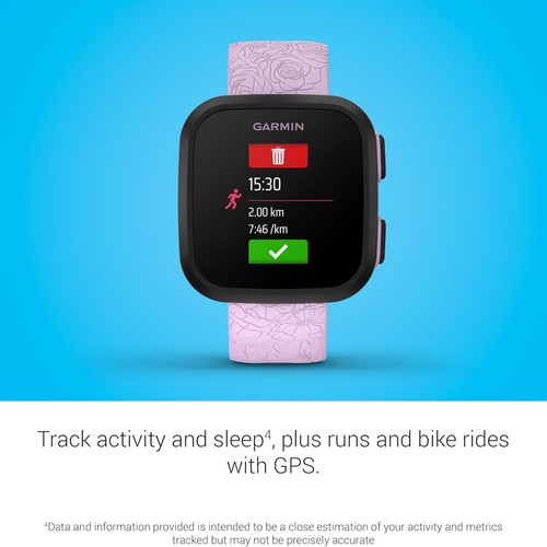 Garmin Bounce Kid Smartwatch Dwukierunkowy tekst i głos Śledzenie lokalizacji wiadomości -Lililiowy - Zdjęcie 11 z 12