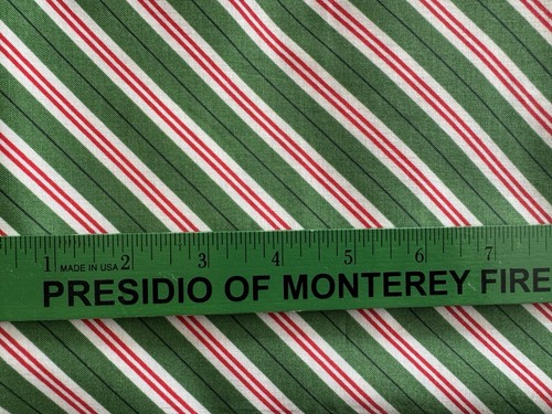 Michael Miller Mini Candy Cane Stripe Fabric CX726 - 1 Yard - Picture 3 of 3