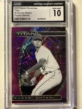 2021 Panini Chronicles - Titan Shohei Ohtani #6 Purple Velocity Gem Grade 10