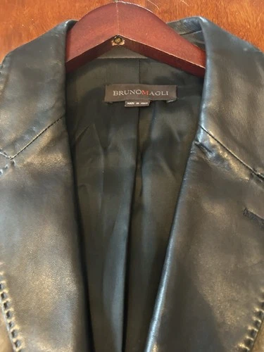 Bruno Magli Leather Blazer  - product listing photo