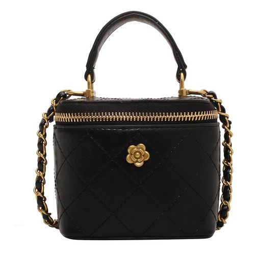 Women’s Small Shoulder Bag Mini Bucket Crossbody Square Box Clutch Chain Handbag - Picture 22 of 22