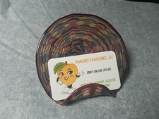 BLOWN ART GLASS BUSINESS CARD HOLDER Multicolor Desktop 
