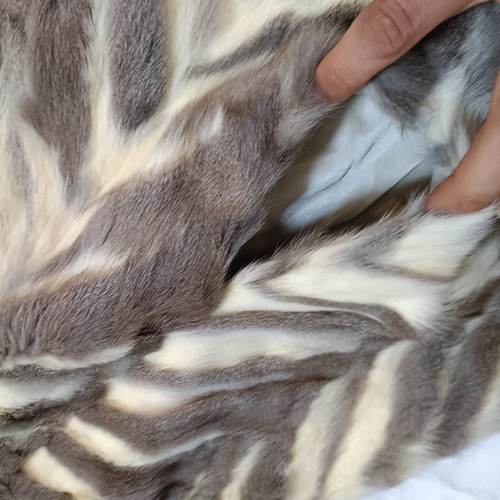 Genuine Fur Real Squirrel Women vintage Poncho Cloak leather coat - Picture 8 of 10