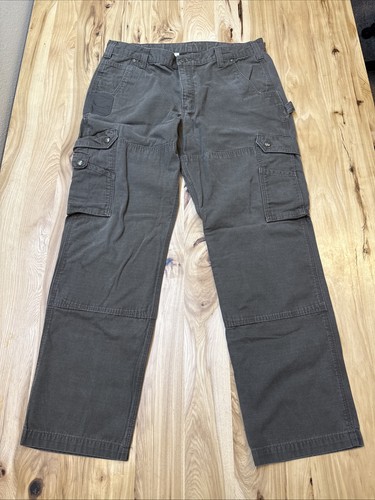 Pantalones de Trabajo Carhartt B342 Marrón Calce Relajado Ripstop Carga Para Hombre Talla 38x32 - Imagen 1 de 5