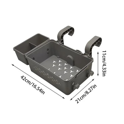 Tragbarer Aufbewahrungskorb für Den Pool mit Getränkehalter, Zubehör für Ob8988 - Bild 6 von 8