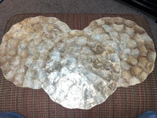 Vintage Pier 1 Capiz Shell Placemats Pier 1 Set Of 3 Beach Nautical Seascape Mat