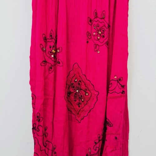Sunflower Red Sleeveless Embroidered Dress Women’s One Size - Picture 3 of 9