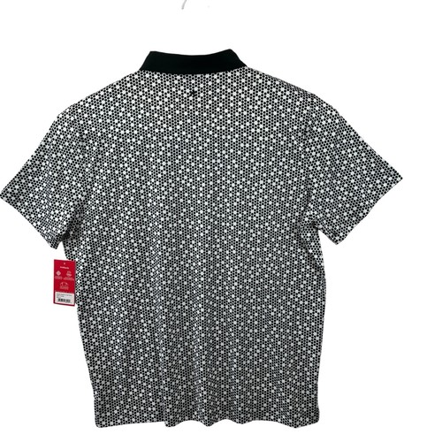 Redvanly Clyde Golf Polo Herren XL schwarz weiß Punkte Print Performance Stretch *Neu mit Etikett* - Bild 6 von 8