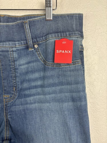 NEW SPANX Women’s Jeans Size 1X Vintage Indigo Straight Leg Stretch Slimming - Picture 2 of 10