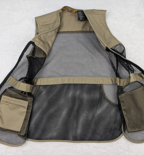 Bob Allen Team Series Dual Pad Shooting Vest Men's L Beige Hunting Clay - Picture 9 of 12