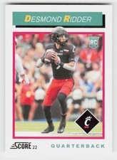 2022 Score #TB3 Desmond Ridder 1992 Throwback Rookie