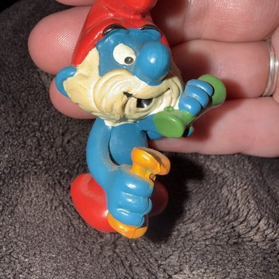 1983 Vintage Smurfs Laboratory Papa Smurf w/ Magic Potions 20164 Rare Figure