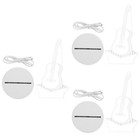  Set of 3 Table Lamp Decorative Creative Desk Bedside Reading Lamps