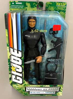 GI Joe 12in Navy Seal Code Name Lt Torpedo figure doll gijoe scuba