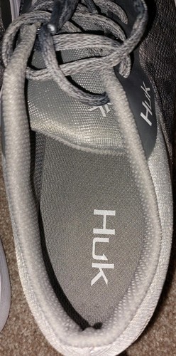 New! Huk Men's Size 9 Grey Mahi Camo Lace Up Shoes - Picture 7 of 8