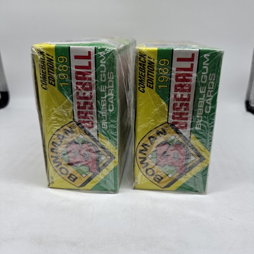Lot 2 Bowman 1989 Baseball Wax Box Factory Shrink Sealed Case Fresh Griffey RC - Picture 7 of 10
