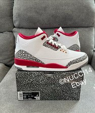 Size 12 - Nike Air Jordan 3 Retro Cardinal Red (2022) with Receipt CT8532-126