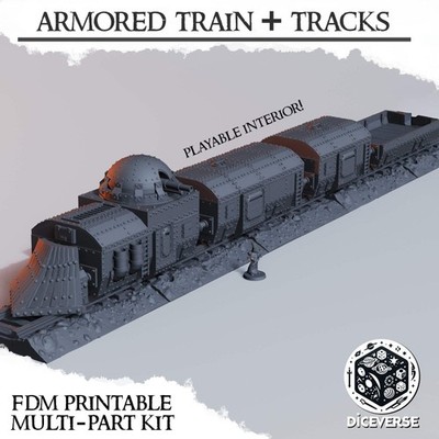 Panzerzug Set | Graben Grimdark | Landschaft | Diceverse