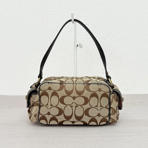 Coach Borsa a mano donna mini marsupio marrone firma logo tela USATA DAL... - Foto 3 di 12