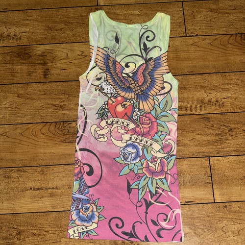 Trendy Friends Y2K Tank Top Ed Hardy Style Small 12x27 - Picture 4 of 4