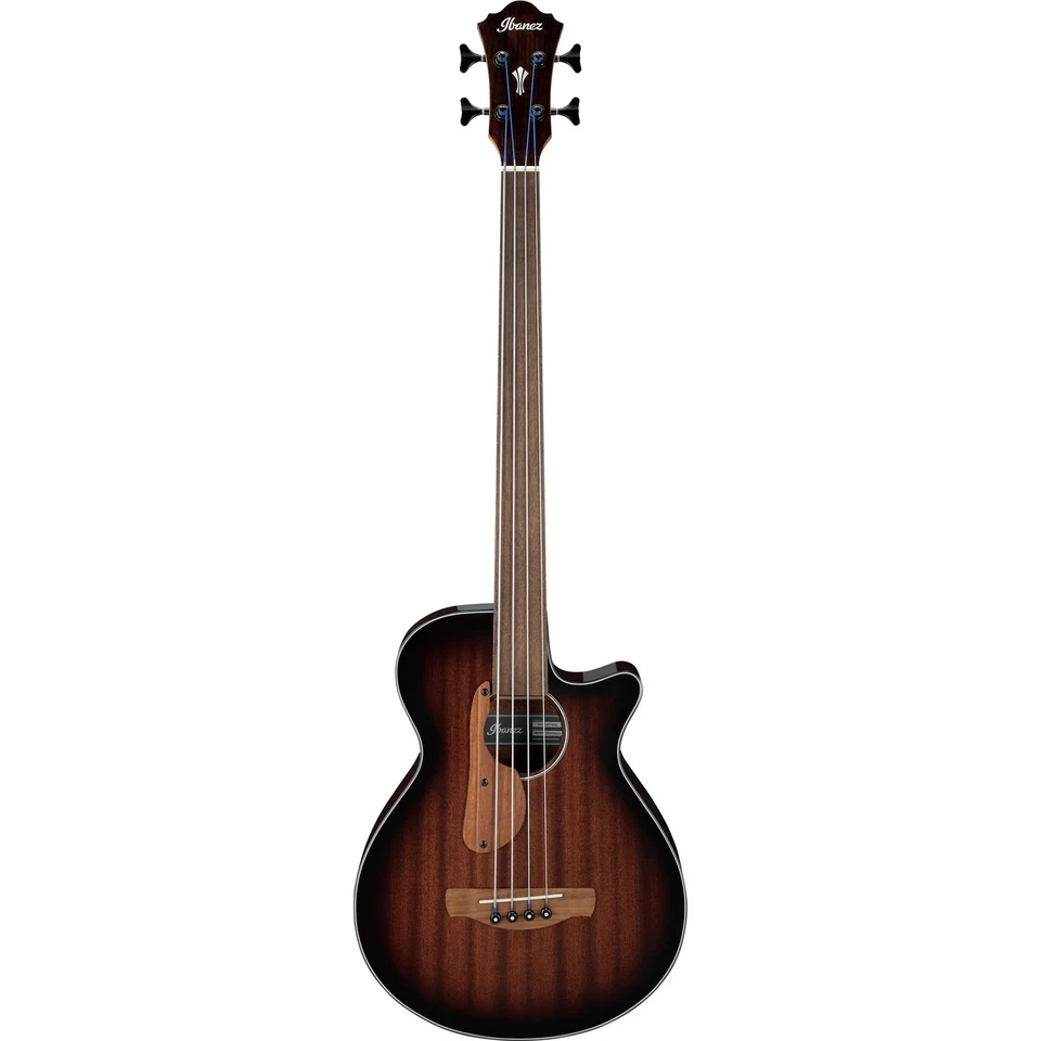 Ibanez AEGB24FE Acoustic Electric Bass, Mahogany Sunburst High Gloss - Image 2 of 4