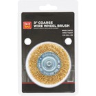 Do it Best 3 In. Mounted, Coarse Drill-Mounted Wire Wheel 600 075-9009 SIM