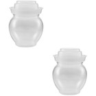 2 Count Kimchi Jar Storage Food Container with Airtight Lid Pickling Jars