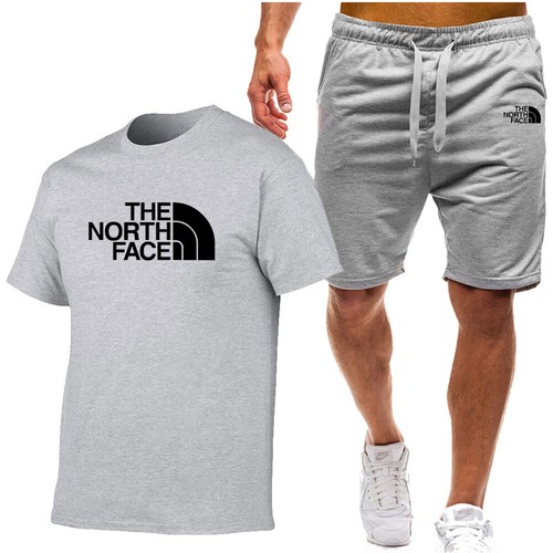 2pc Mens Sports Set Sweatshirt Sports Shorts Casual Short Sleeve T-shirt Running - Picture 46 of 56