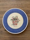Vintage Wedgwood Sarah’s Garden 1997 Strawberry Blue Tart Plate 11.25” New
