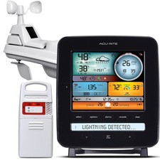 Iris 5-in-1 Professional Weather Station with LCD Display and Lightning Det...