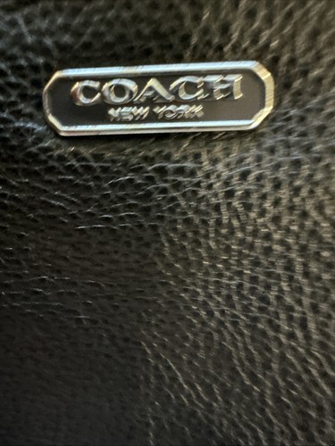 Coach Black/ Tan Color Block Hobo Bag#D1405-F31304 Pebbled Leather /silver Hardw - Picture 5 of 9