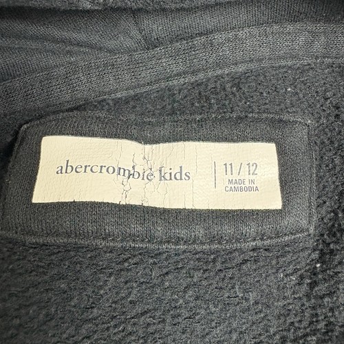 Abercrombie Kids Long Sleeve Hoodie Black Boys 11/12 - Picture 6 of 7
