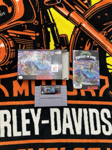 Teenage Mutant Ninja Turtles IV 4 Turtles in Time (Super Nintendo SNES) Complete