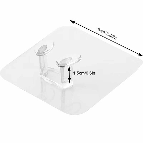 10 Pack Wall Storage Hooks Punch-free Power Plug Holder Kitchen Invisible Ho BII - Picture 3 of 10