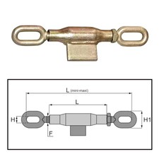 Spannschloss für Unterlenker Stabilisatorkette M16 L245 Spannkette