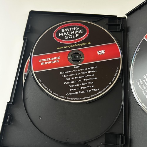 Swing Machine Golf Short Game Series 4 DVD Set Paul Wilson Made USA Training - Imagen 9 de 17